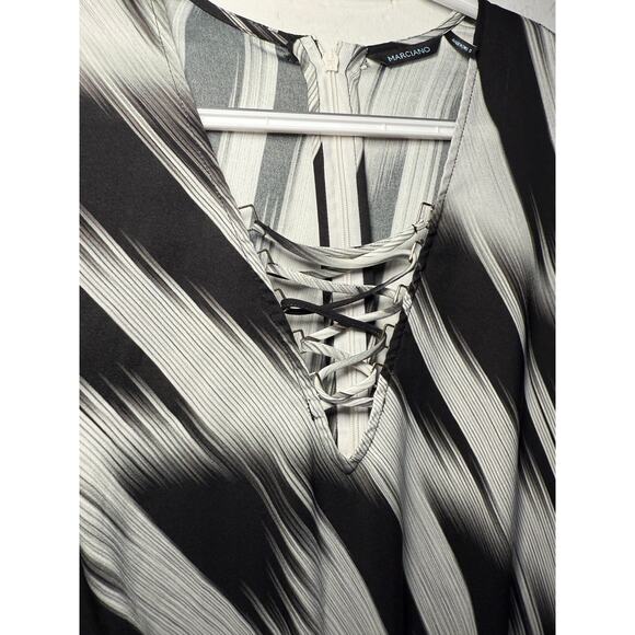 Marciano chiffon romper womens 0 boho chic evening capsule contemporary career - Picture 6 of 10